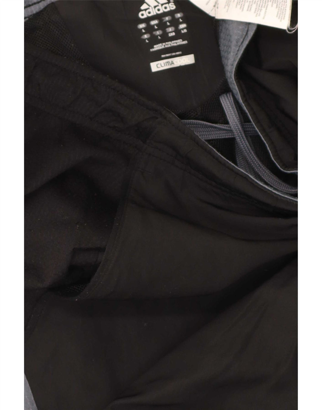 Adidas Herren Climacool Trainingshose, groß, schwarzes Farbblock-Polyester