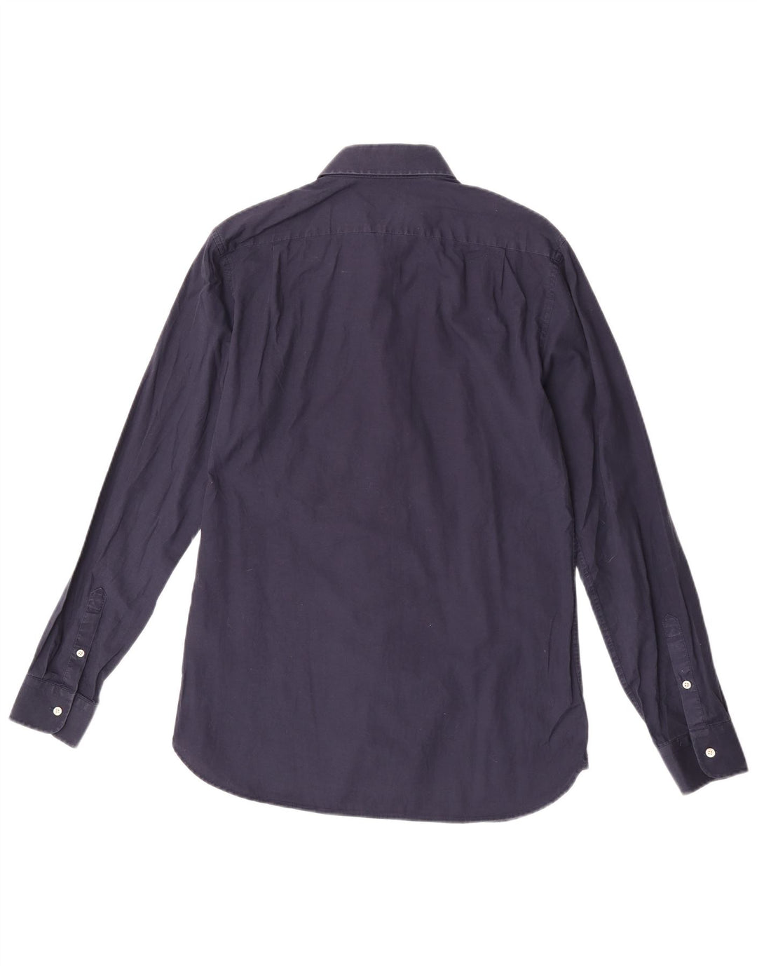Reiss Herren-Slim-Fit-Hemd aus mittelblauer Baumwolle