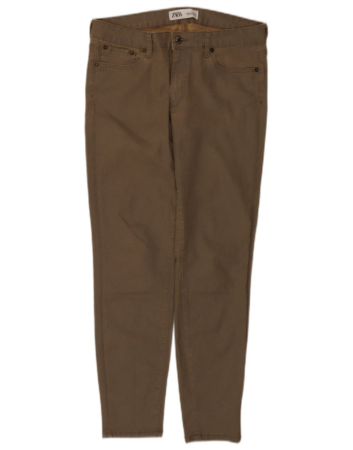 Zara Damen Skinny Jeans EU 40 Medium W30 L26 Khaki