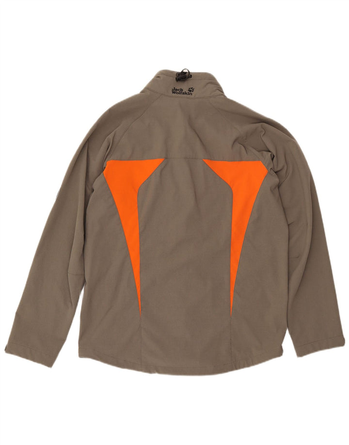 Jack Wolfskin Herren Zip Bomberjacke UK 34 Small Khaki Polyamid