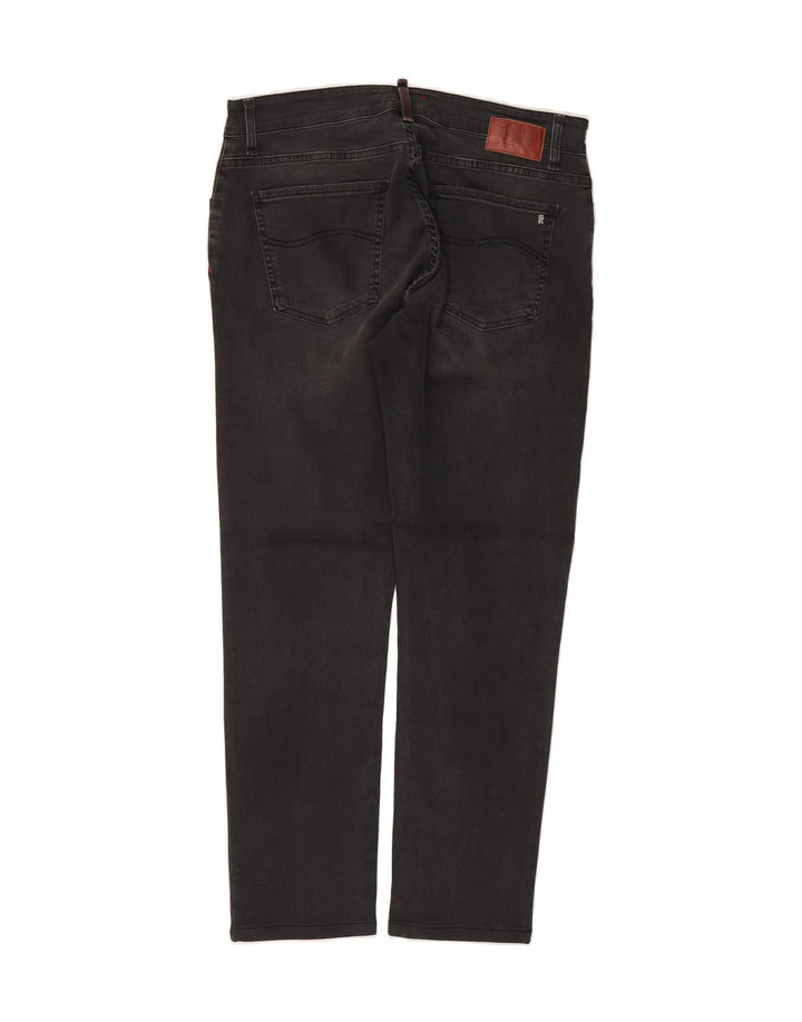 RIFLE Mens Slim Jeans IT 50 Large W36 L28 Black Cotton Vintage Rifle and Second-Hand Rifle from Messina Hembry 