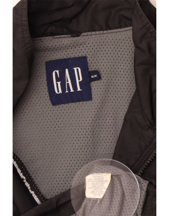 Gap Herren Regenjacke UK 38 Mittelschwarzes Nylon