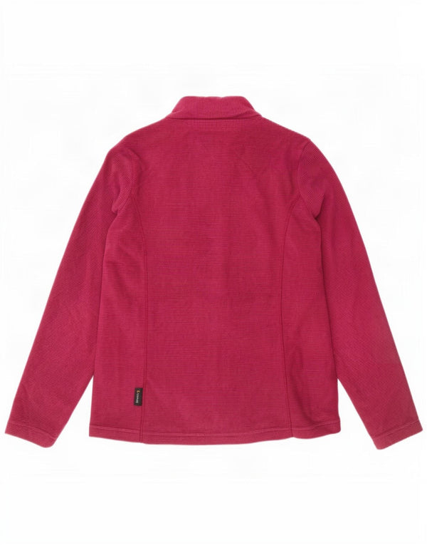 Jack Wolfskin Damen-Trainingsanzug-Oberteiljacke UK 8/10 Small Burgundy Pinstripe