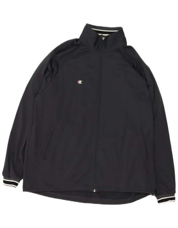 Champion Herren-Trainingsanzug-Top-Jacke XL, graues Polyester