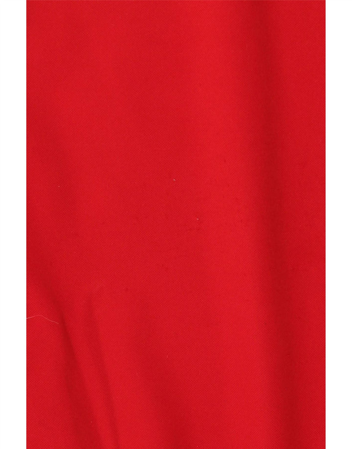 Adidas Herren Sweatshirt Pullover UK 38/40 Mittelrotes Colourblock-Polyester