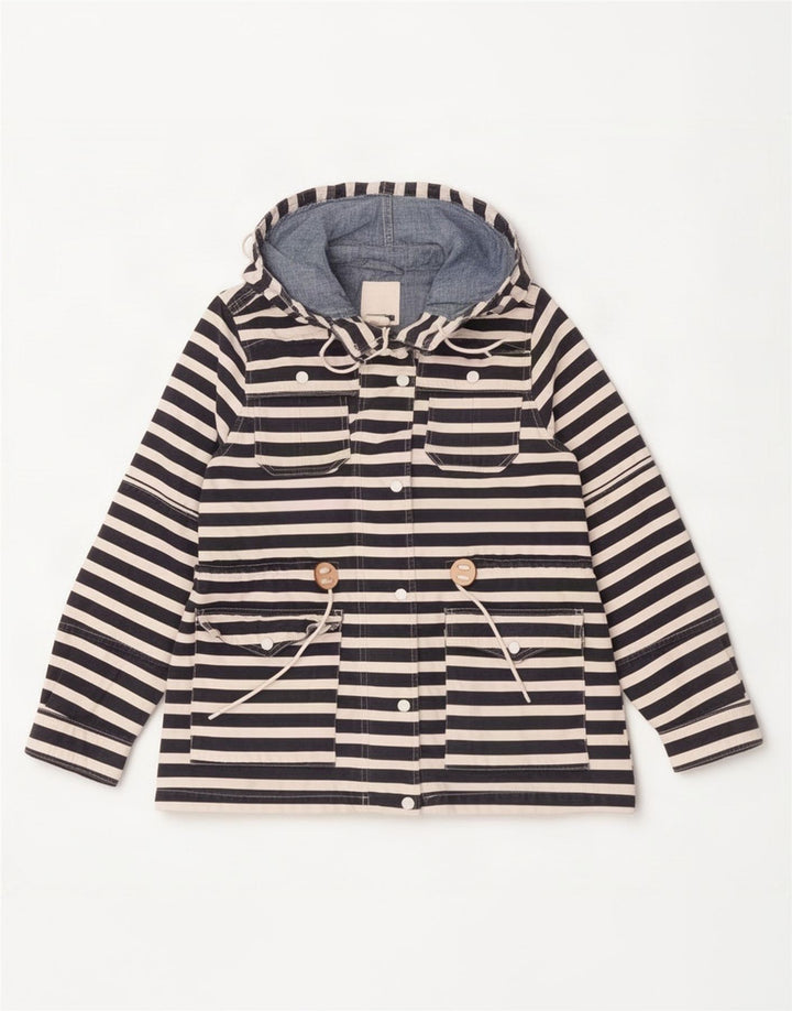 Levi's Damen-Regenjacke mit Kapuze, UK 16, Größe L, Marineblau, Baumwolle