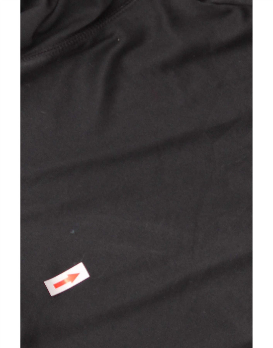 Tommy Hilfiger Herren-Top mit Reißverschluss, langärmelig, großes schwarzes Polyester