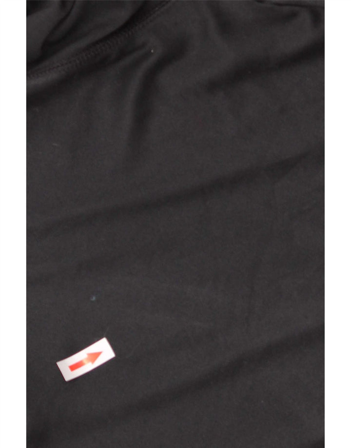 Tommy Hilfiger Herren-Top mit Reißverschluss, langärmelig, großes schwarzes Polyester