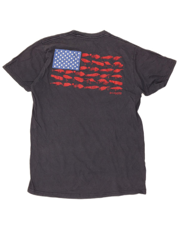 Columbia Herren-T-Shirt mit Grafik, mittelgraue Baumwolle