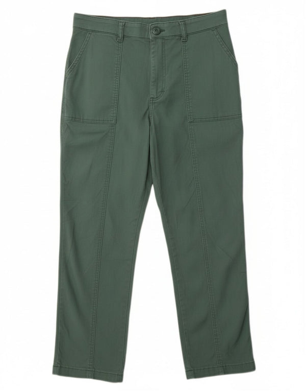 Lee Damen gerade geschnittene Hose mit hoher Taille, US 10, Größe L, W32, L24, Grün