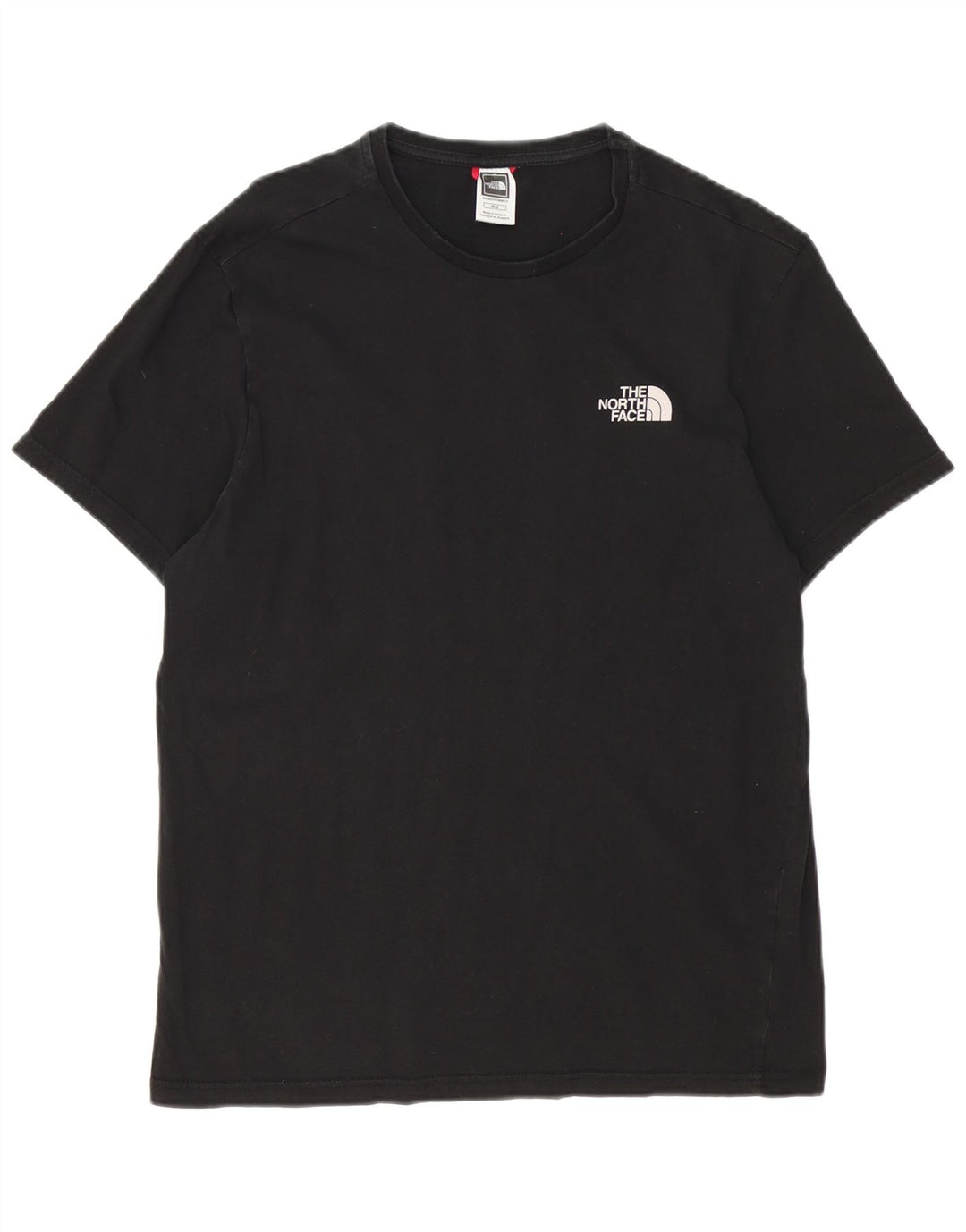 The North Face Herren-T-Shirt-Oberteil aus mittelschwarzer Baumwolle