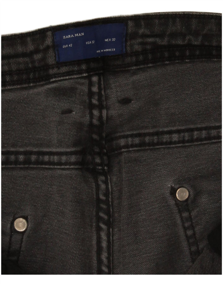 Zara Herren Skinny Jeans EU 42 Large W32 L27 Grau