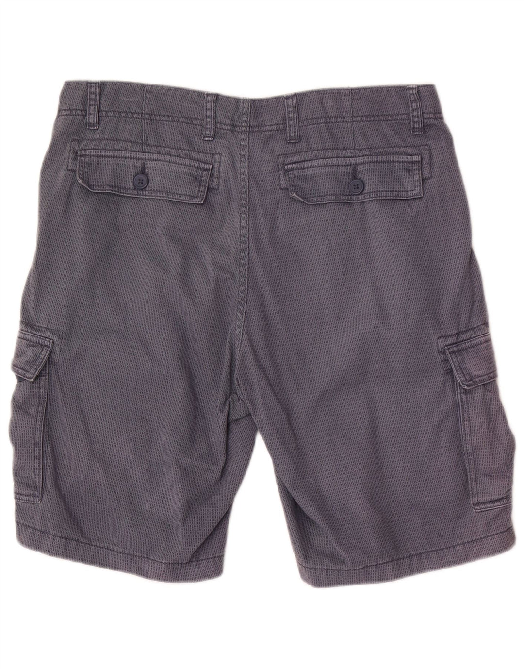 Dack's Herren-Cargoshorts IT 50 Large W34 Marineblau gepunktete Baumwolle