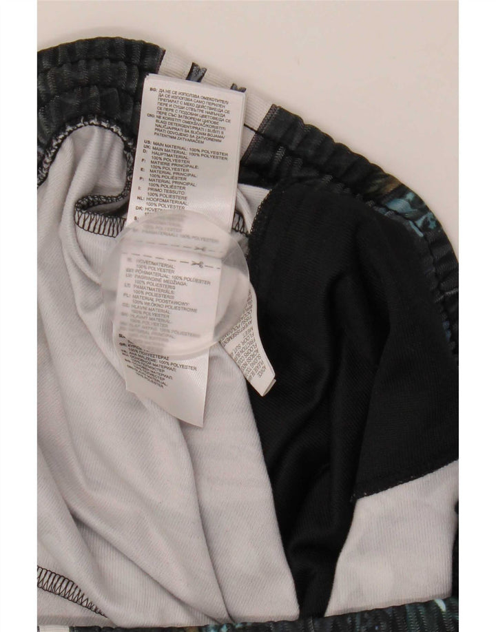 Adidas Damen-Trainingshose, UK 14, großes, mehrfarbiges, geblümtes Polyester