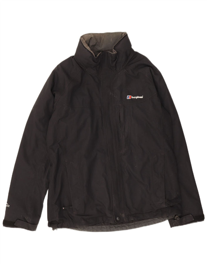 Berghaus Herren Regenjacke UK 38 Medium Schwarz Nylon