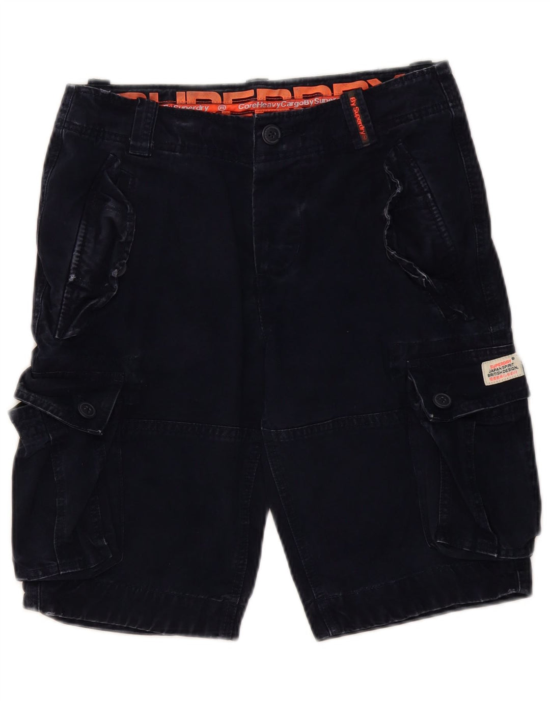 SUPERDRY Herren-Cargo-Shorts, Größe S, Größe W29, Marineblau, Baumwolle