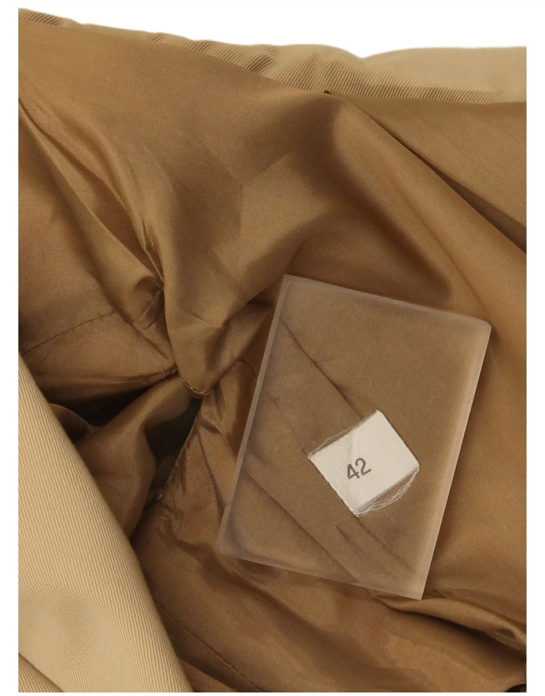 Vintage Damen 2-Knopf-Blazerjacke IT 42 Mittelbeige