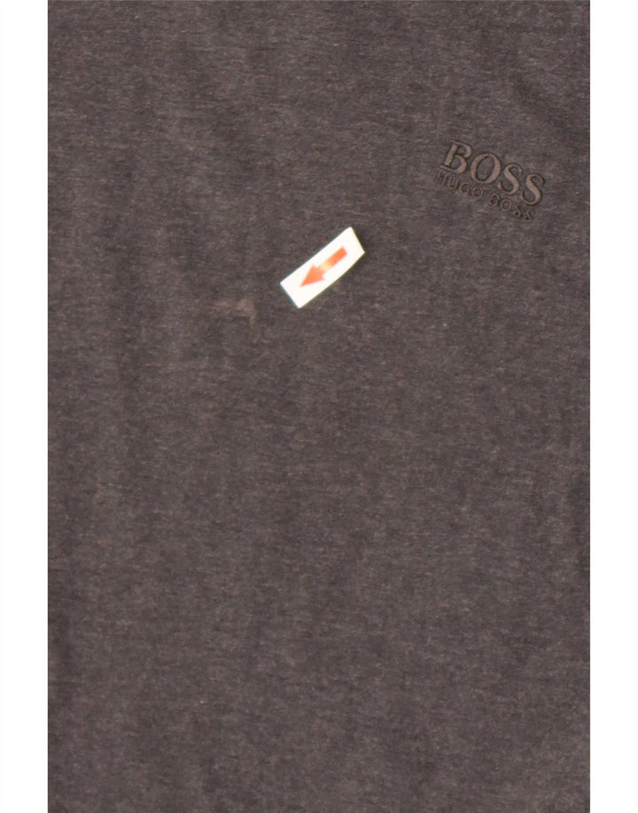 Hugo Boss Herren T-Shirt Top mittelgraue Baumwolle