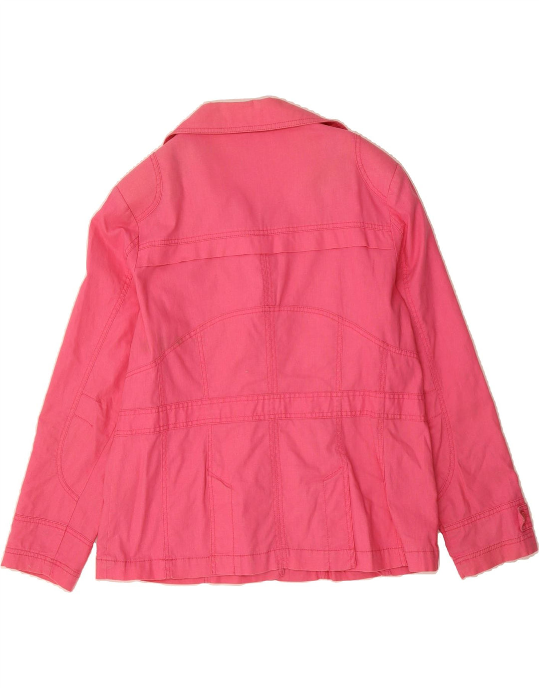 PACO Womens 5 Button Utility Jacket UK 18 XL Pink Cotton Vintage Paco and Second-Hand Paco from Messina Hembry 