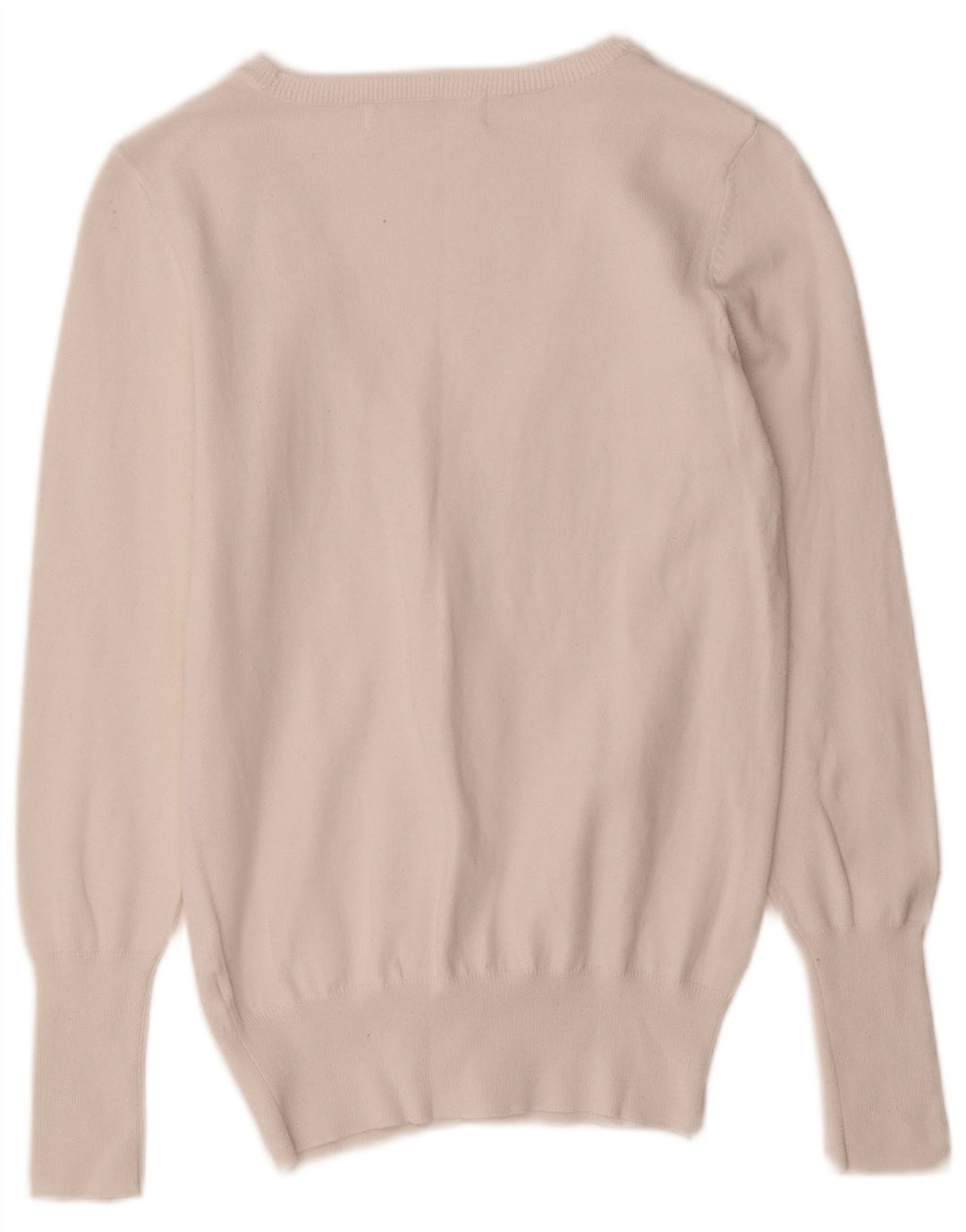 Zara Damen Strickjacke UK 12 Mittelweiß