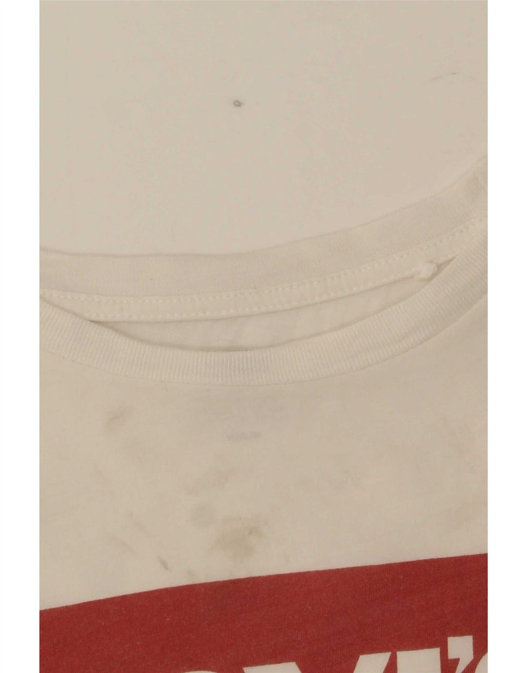 Levi's Damen-T-Shirt mit Grafik, UK 12, mittelweiße Baumwolle