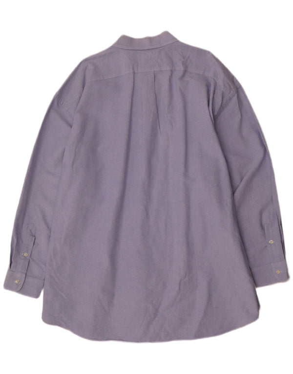 Ralph Lauren Herren Big Shirt 4XL Blaue Baumwolle
