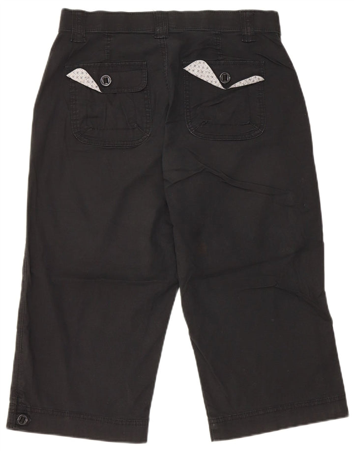 Lee Damen Bermudashorts US 6 Medium W28 Schwarze Baumwolle