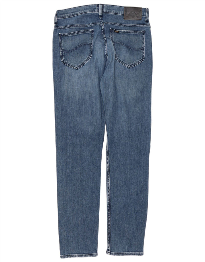 Lee Herren Rider Slim Jeans W32 L32 Blaue Baumwolle