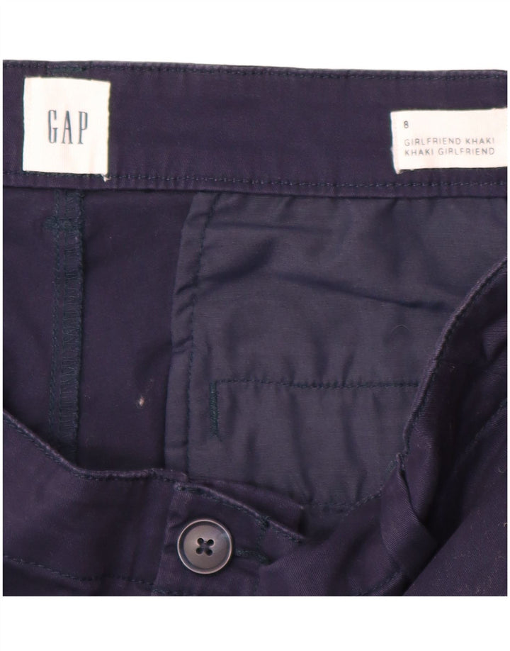 GAP Damen Girlfriend Chino-Hose US 8 Medium W32 L28 Marineblau