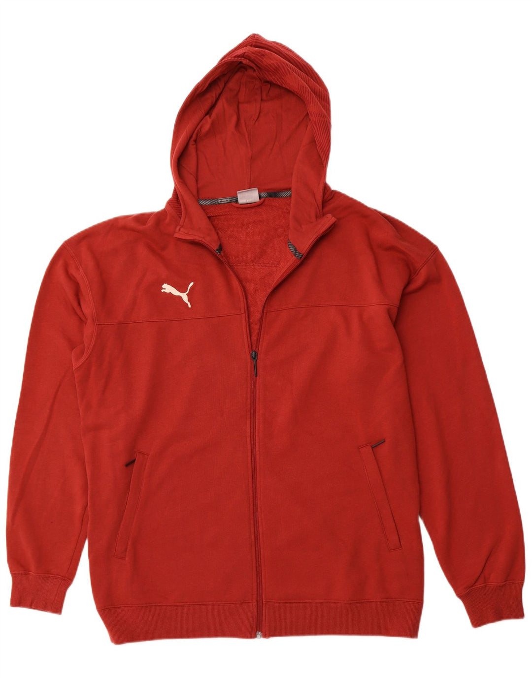 PUMA Herren Zip Hoodie Pullover XL Rot Baumwolle Sport