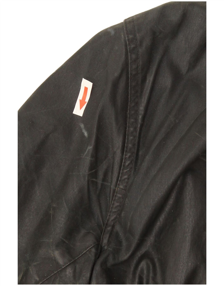 Barbour Herren-Mantel aus gewachster Baumwolle mit Rand, UK 36, Größe S, Schwarz