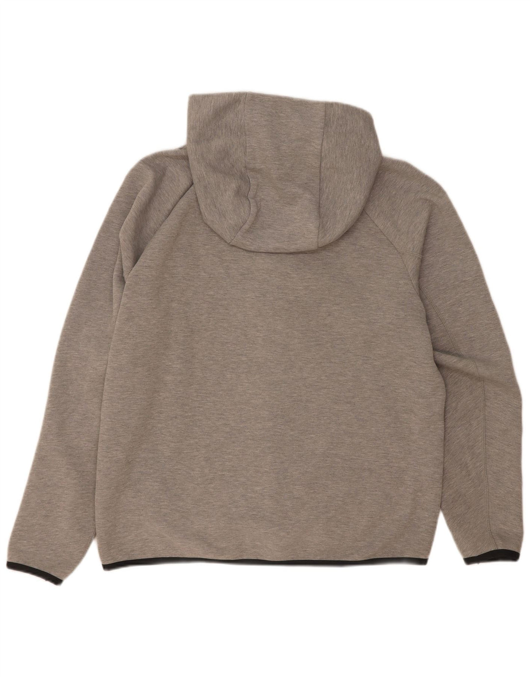 Nike Herren-Kapuzenpullover mit Reißverschluss, mittelgrau gefleckte Baumwolle