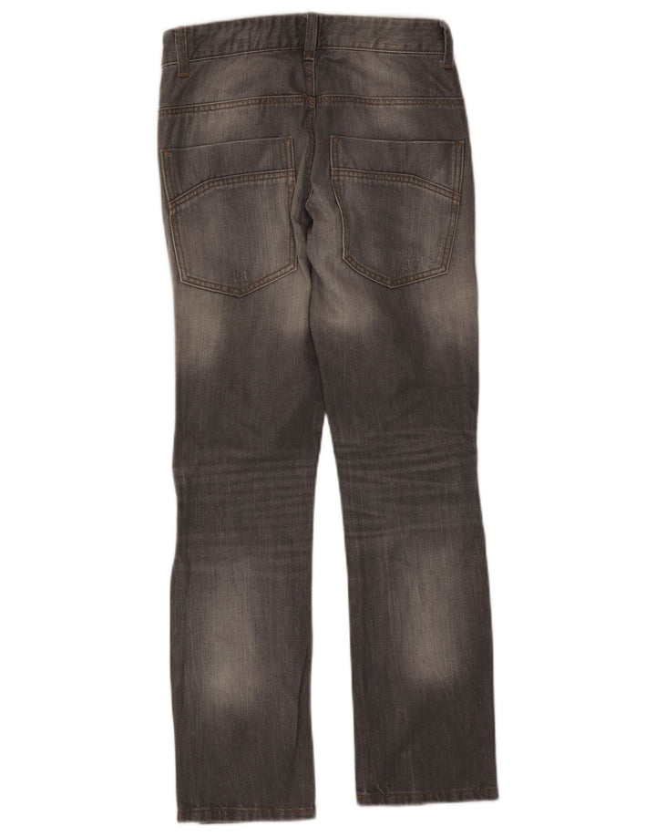 BENETTON Distressed Straight Jeans für Mädchen, 11–12 Jahre, 2XL W28 L28, Grau