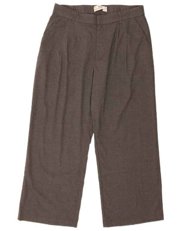 Hollister Herren-Freizeithose mit hoher Taille und weitem Bein, XL, W38, L27, Grau