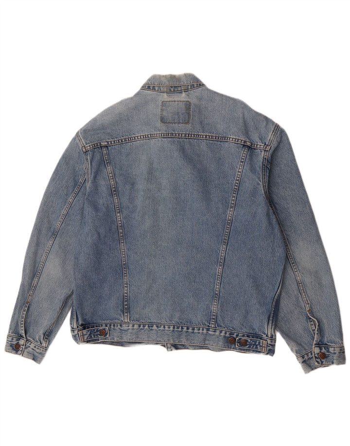 Levi's Herren Jeansjacke UK 42 XL Blaue Baumwolle