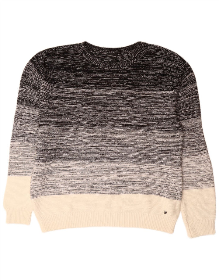 Bruno Banani Herren-Pullover mit U-Boot-Ausschnitt, groß, mehrfarbig, meliert