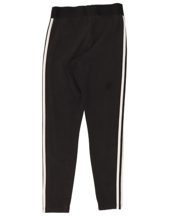 Adidas Damen Leggings UK 12/14 Mittelschwarze Baumwolle