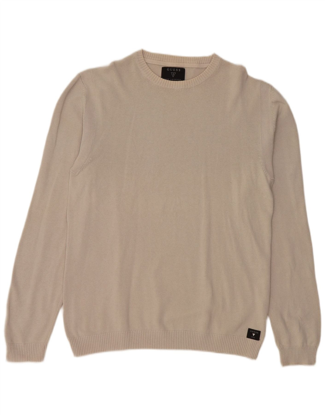 Guess Damen-Pullover mit U-Boot-Ausschnitt, Gr. 14, Grau