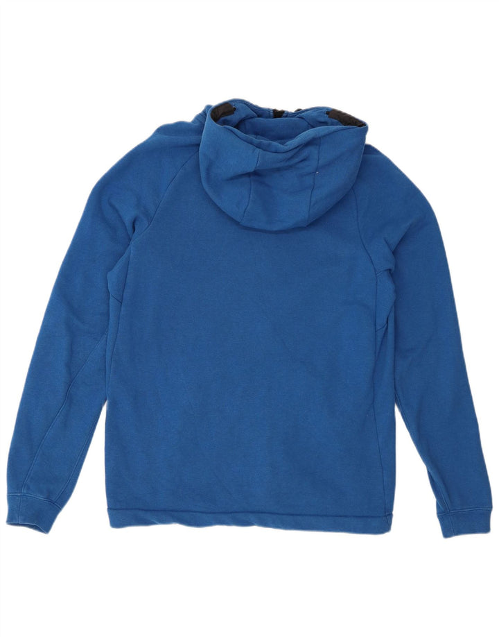 NIKE Herren-Kapuzenpullover mit Reißverschluss, mittelblaue Baumwolle