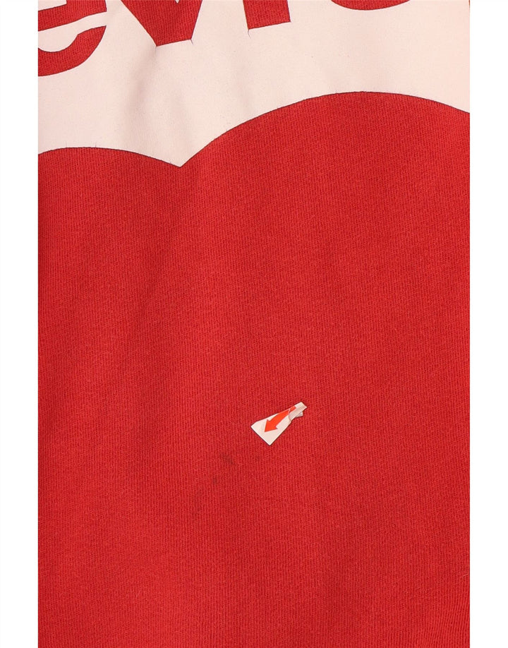 LEVI'S Jungen-Sweatshirt mit Grafik, 13–14 Jahre, rote Baumwolle
