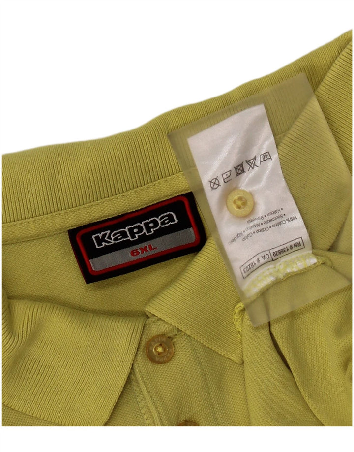 KAPPA Herren Poloshirt 6XL Gelb Baumwolle
