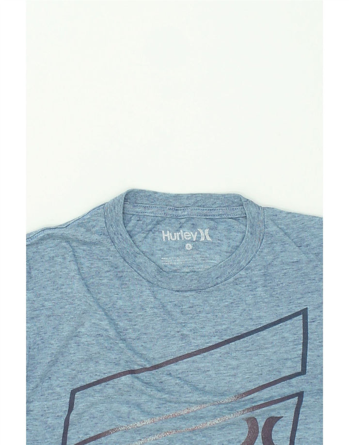 HURLEY Mens Graphic T-Shirt Top Small Blue | Vintage Hurley | Thrift | Second-Hand Hurley | Used Clothing | Messina Hembry 