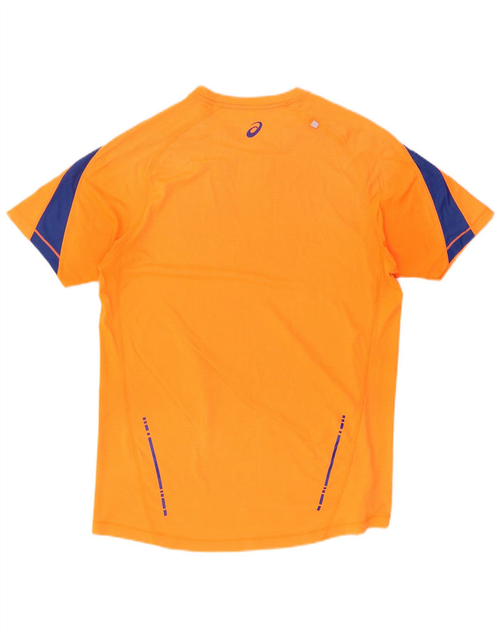 OASIS Mens T-Shirt Top Small Orange Colourblock