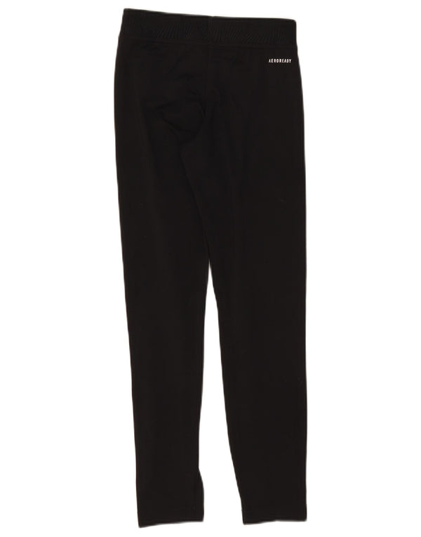 Adidas Mädchen-Leggings mit Grafik, 11–12 Jahre, W24, L25, schwarzes Polyester