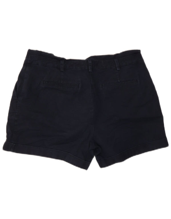 Oasis Damen Pegged Chino Shorts UK 12 Medium W32 Marineblaue Baumwolle