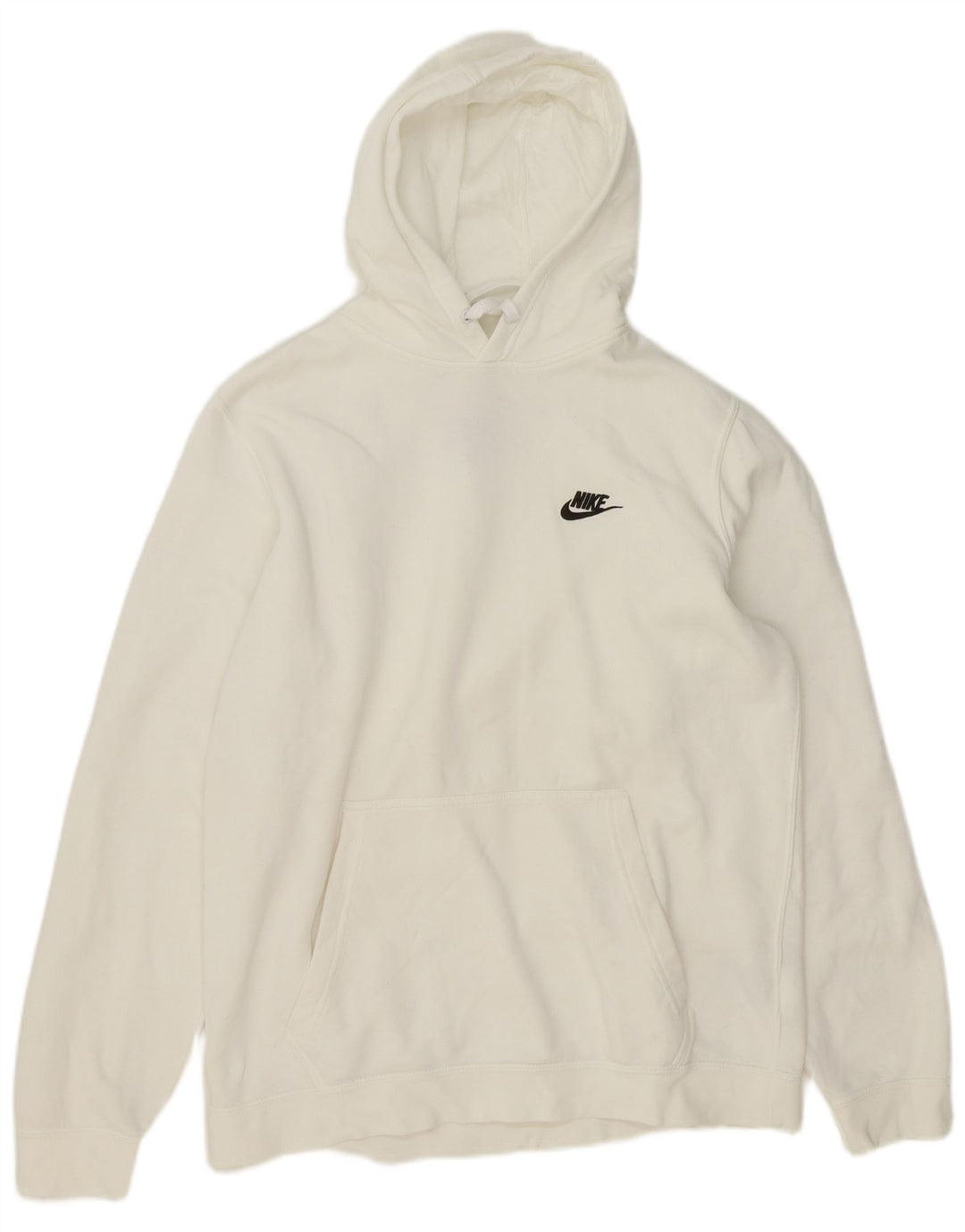 Nike Herren Kapuzenpullover, groß, aus weißer Baumwolle