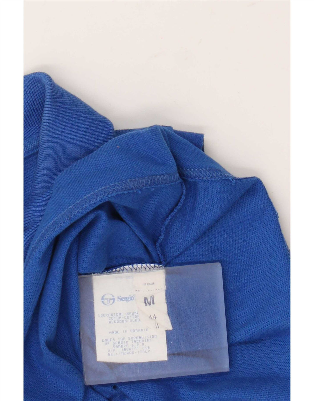 Sergio Tacchini Damen Ärmelloses Poloshirt IT 44 Mittelblaue Baumwolle