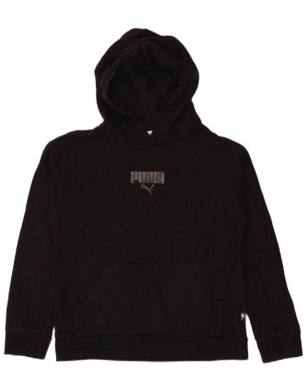 PUMA Jungen Kapuzenpullover, 13–14 Jahre, Größe L, Schwarz