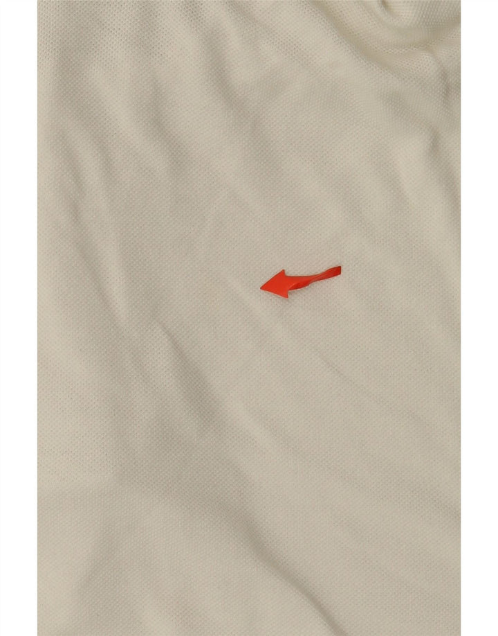 Lacoste Herren-Poloshirt, Größe 6 XL, weiße Baumwolle