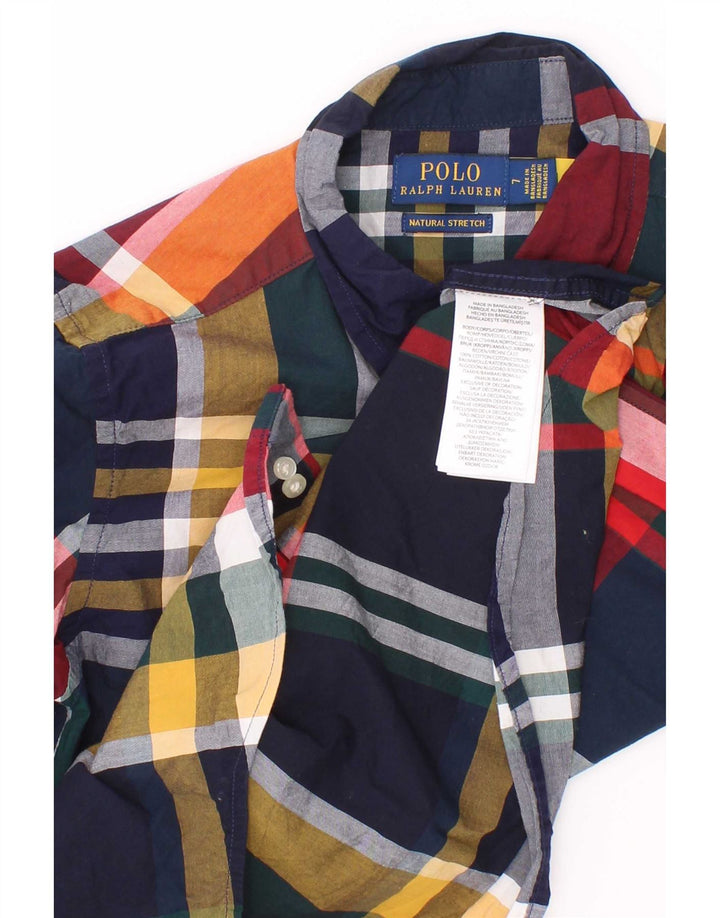 Polo Ralph Lauren Hemd für Jungen, 6–7 Jahre, mehrfarbig, kariert, Baumwolle
